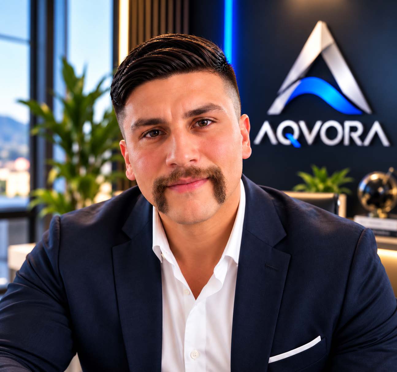 Portrait of Erik Moreno, Founder & CEO of AQVORA